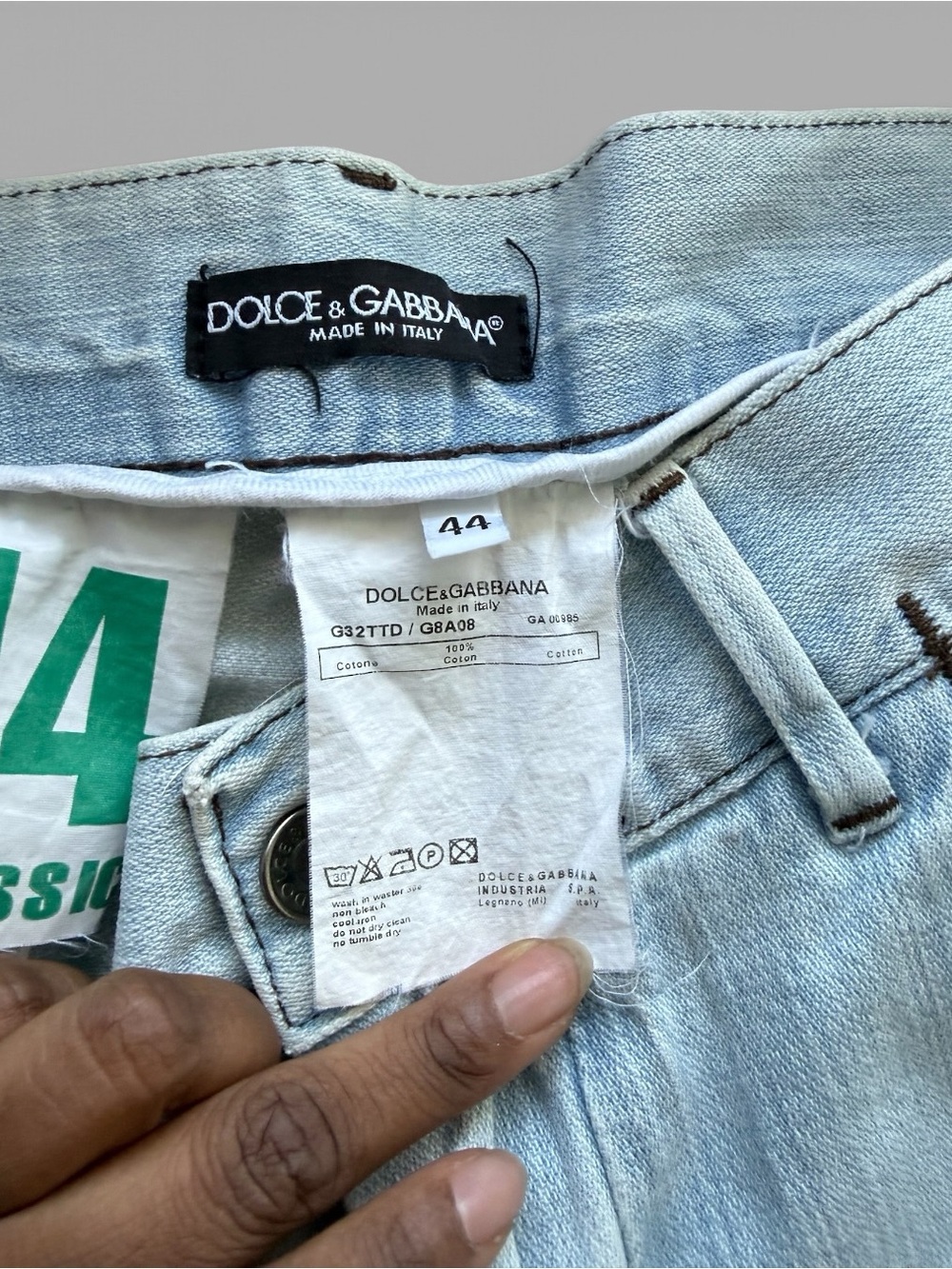 Vintage Dolce & Gabbana designer denim made in Italy - Picture 11 of 11